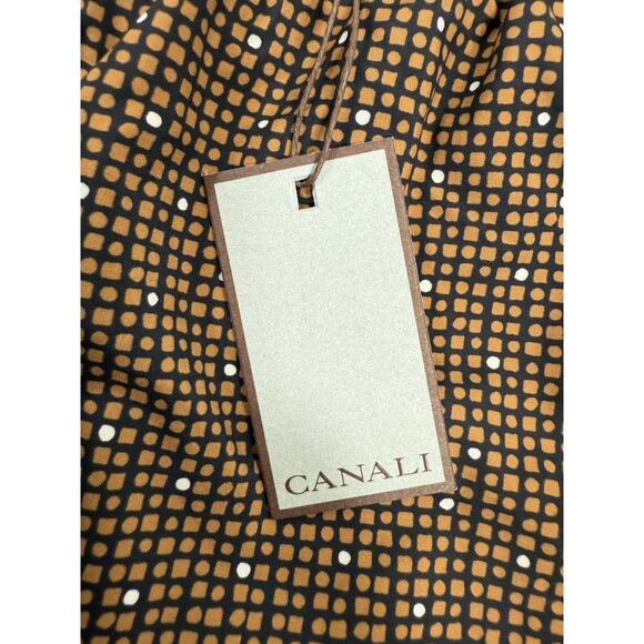 Canali Mens Swim Trunks Size 2XL Shorts Abstract Print Mesh Lined Made In Italy - Picture 6 of 14